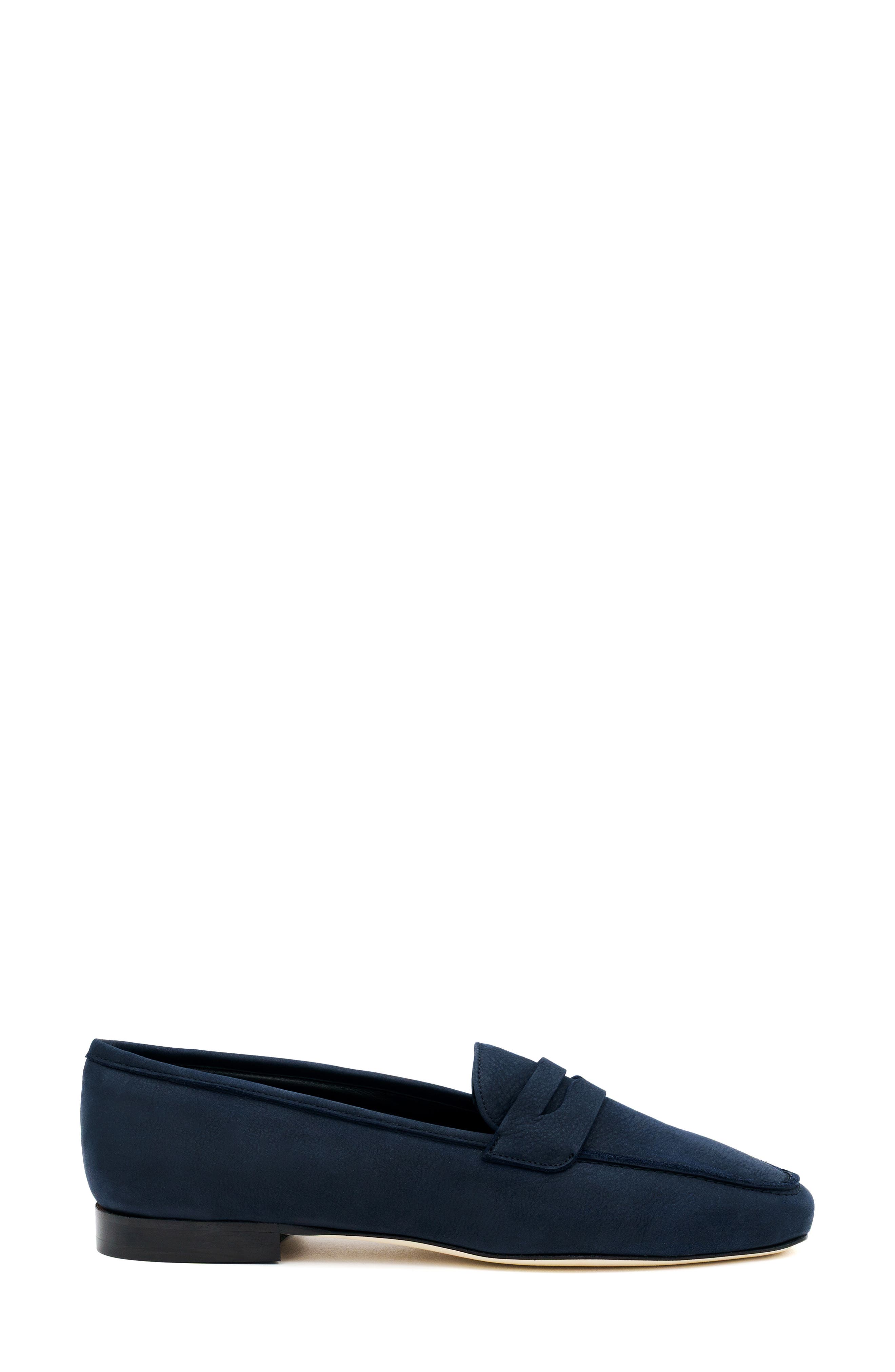 Ganzo Leather Loafer, Alternate, color, NAVY