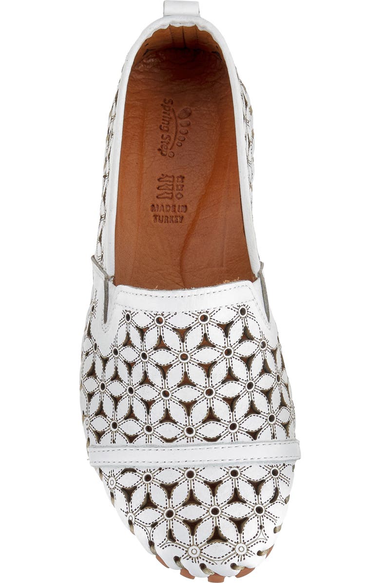 Spring Step Flowerflow Slide Sandal, Alternate, color, White