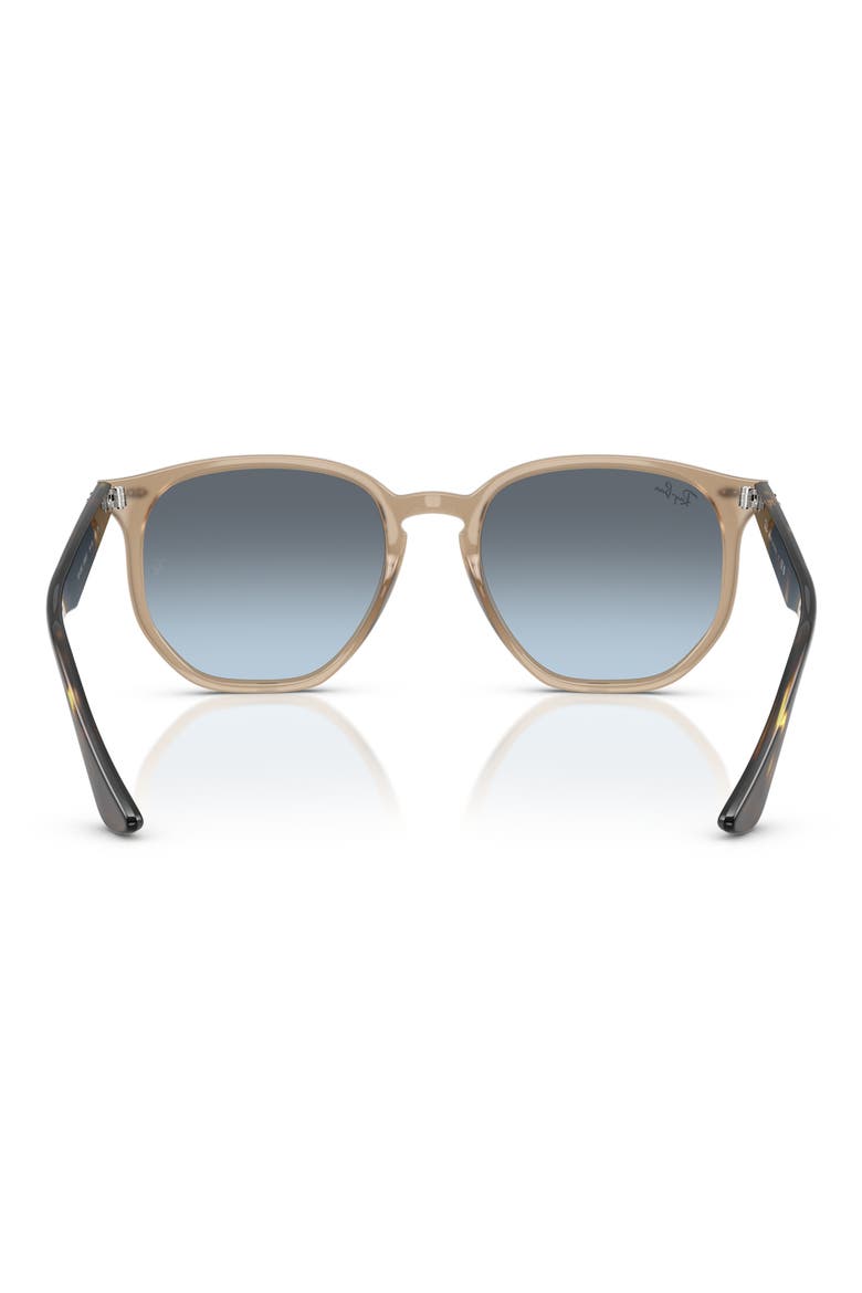 54mm Gradient Round Sunglasses, Alternate, color, BLUE GRAD