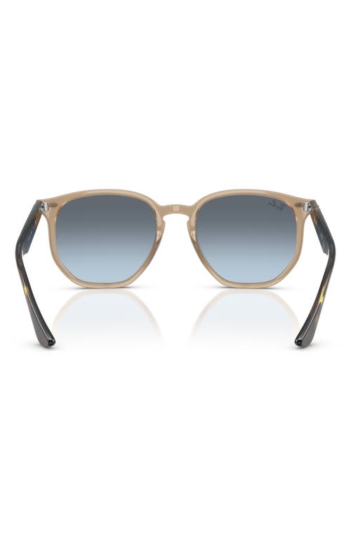 Ray Ban Ray-ban 54mm Gradient Round Sunglasses In Blue Grad