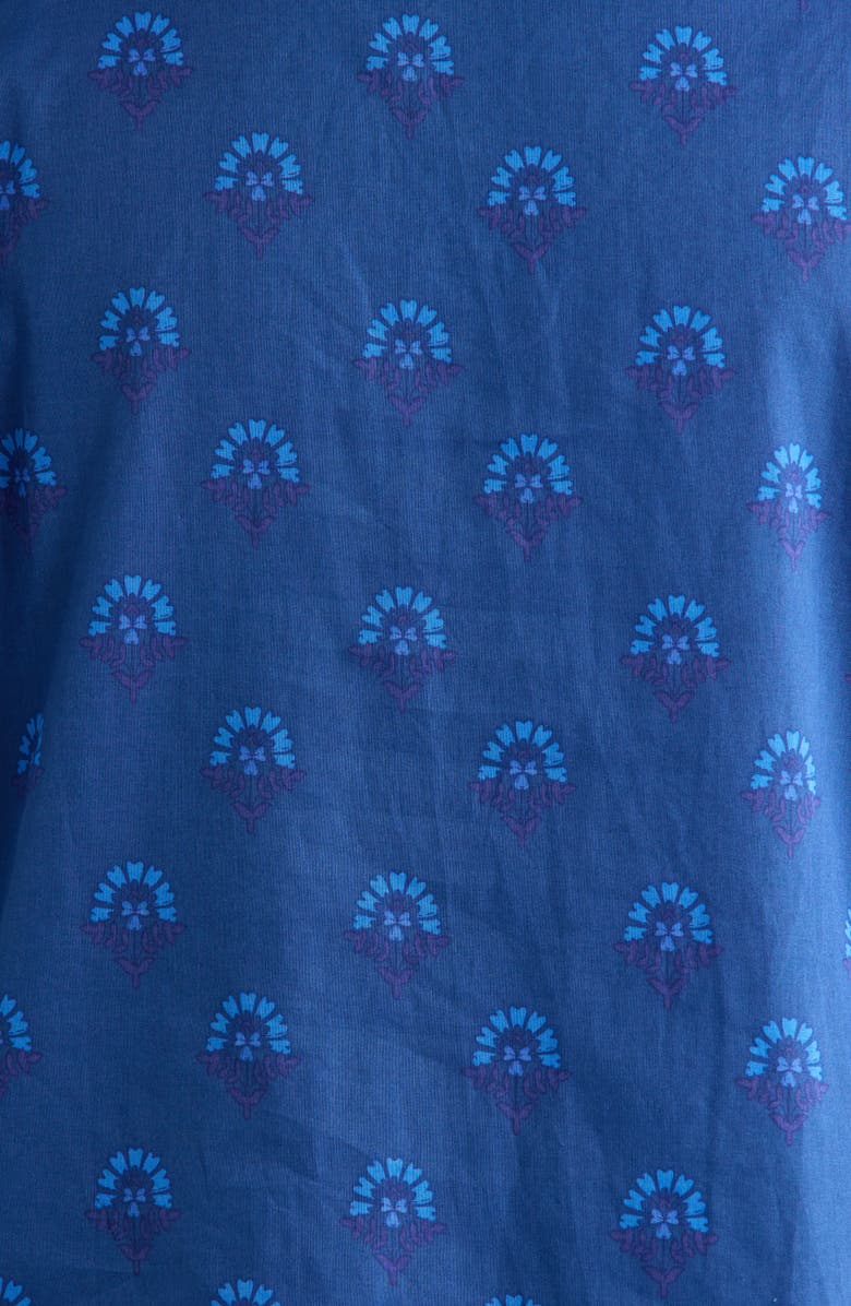 SUGARLIPS Briza Medallion Meddy Button-Up Shirt, Alternate, color, Teal-Blue