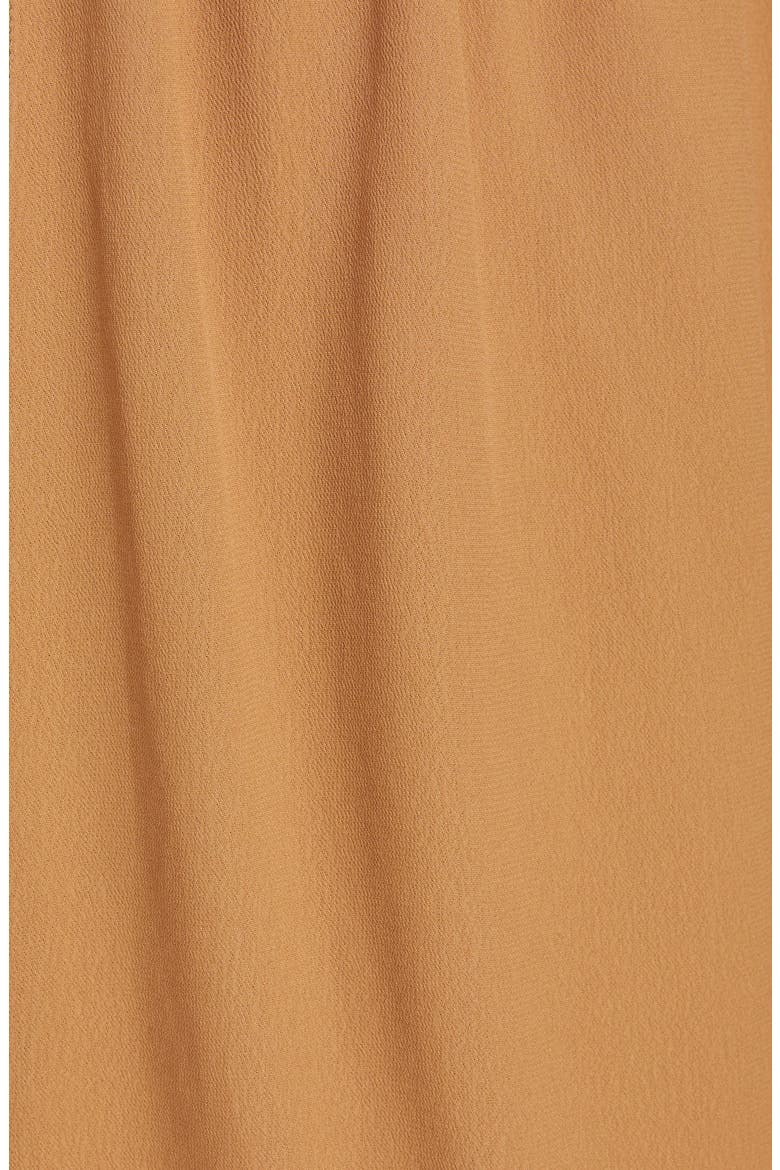 Asymmetric Long Sleeve Apron Dress, Alternate, color, CARAMEL 413
