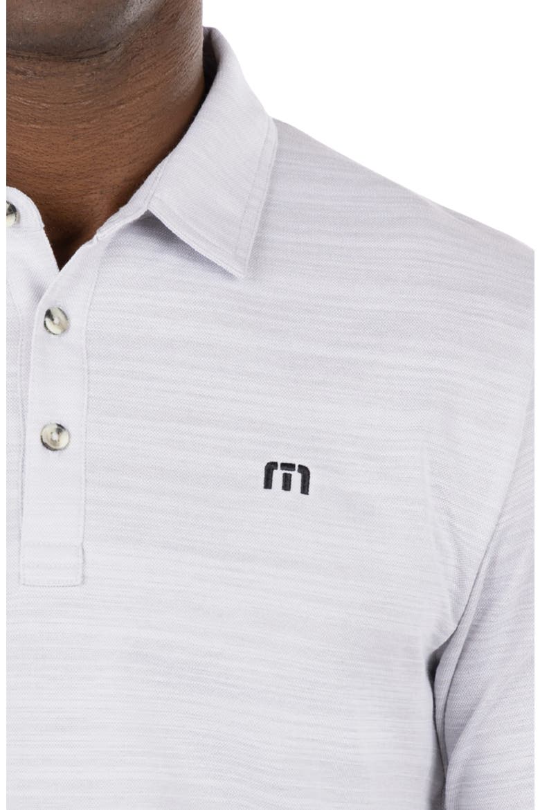Herondale Long Sleeve Cotton Blend Polo Shirt, Alternate, color, HEATHER LIGHT GREY