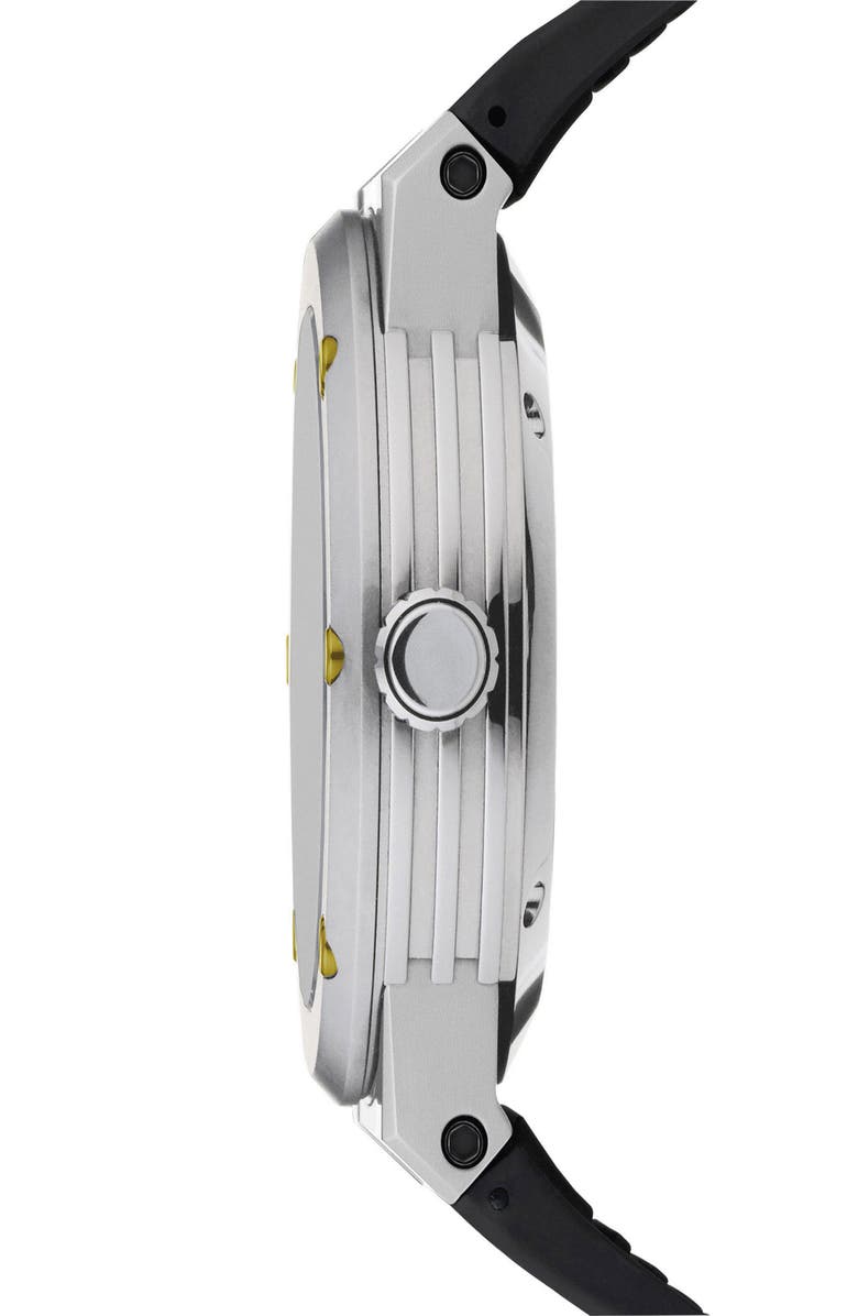 FERRAGAMO Salvatore Ferragamo 'F-80 Motion' Leather Strap Smart Watch, 44mm, Alternate, color, 