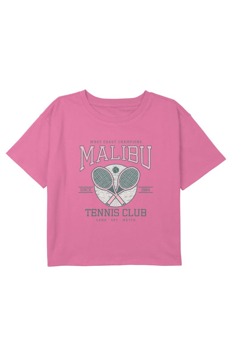 Lost Gods Girl's Lost Gods Malibu Tennis Club Since 1984 Graphic T-Shirt, Main, color, Light Pink