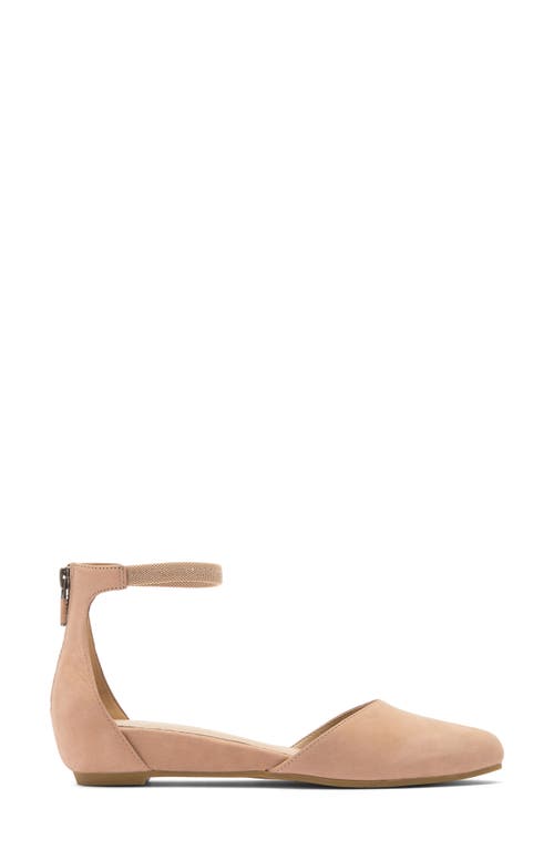 Eileen Fisher Ingle Ankle Strap Flat In Barley