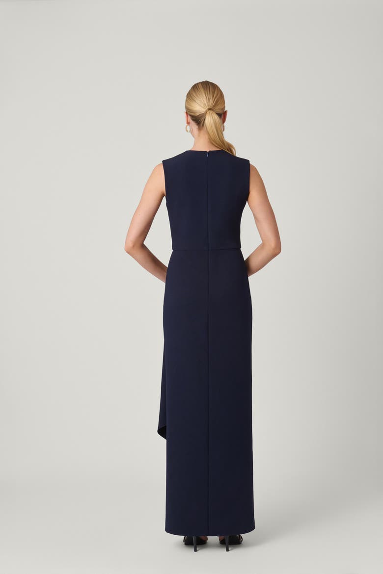 Midnight Stretch Crepe Allie Dress, Alternate, color, Navy