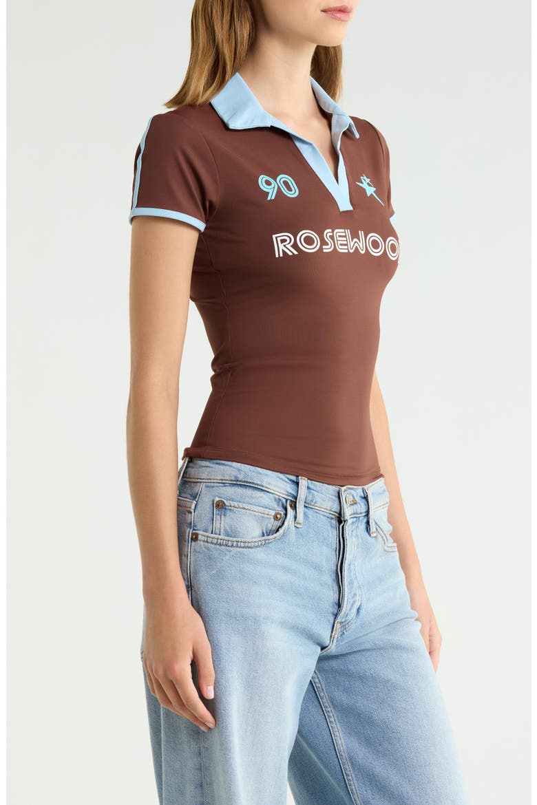 Rosewood Soccer T-Shirt, Alternate, color, BROWN
