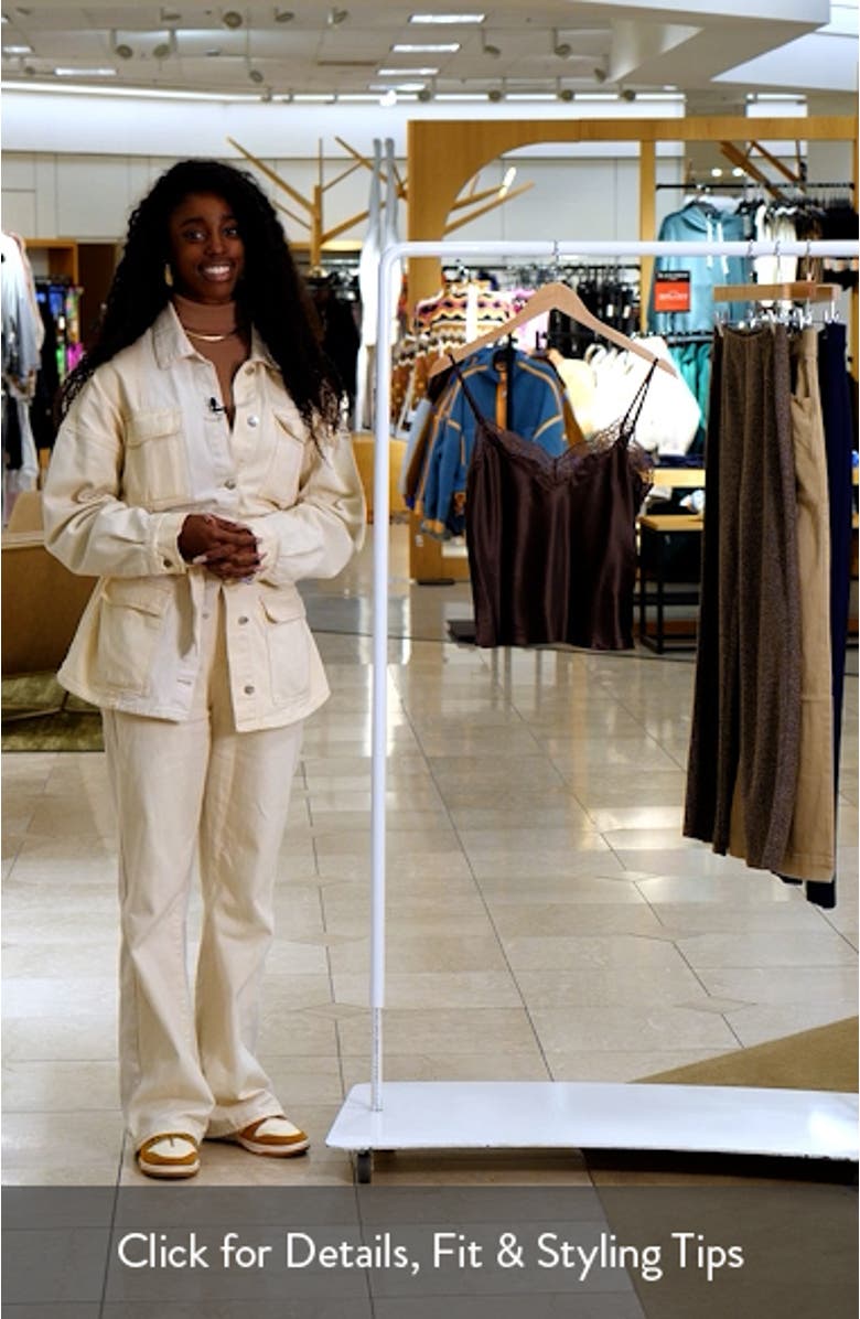 Lace Trim Silk Camisole, sales video thumbnail