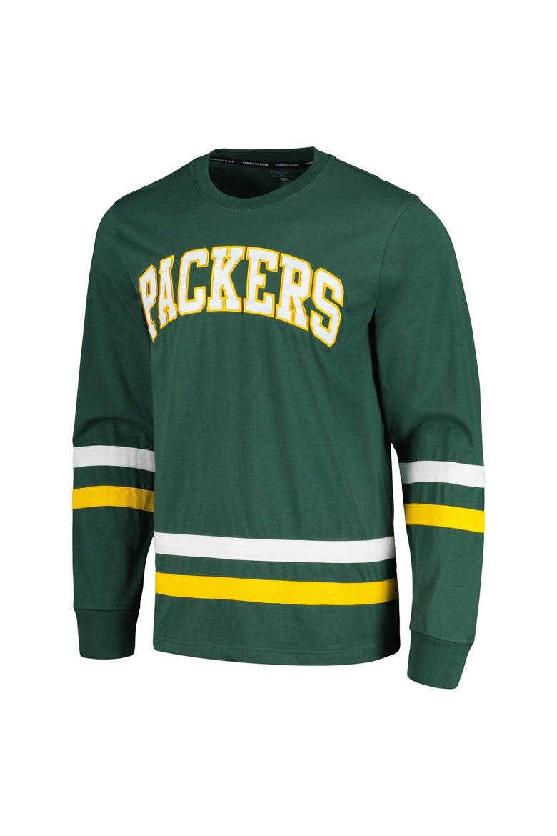 Men's Tommy Hilfiger Green/Gold Green Bay Packers Nolan Long Sleeve T-Shirt, Alternate, color, Green