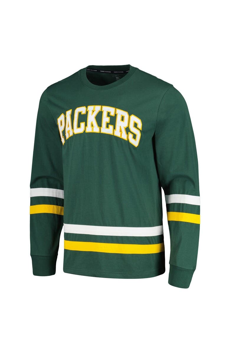 Tommy Hilfiger Men's Tommy Hilfiger Green/Gold Green Bay Packers Nolan Long Sleeve T-Shirt, Alternate, color, Green
