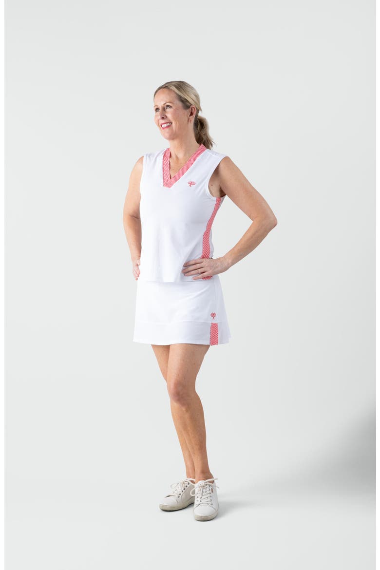 Women's Tracy Skort Gingham, Alternate, color, Pink