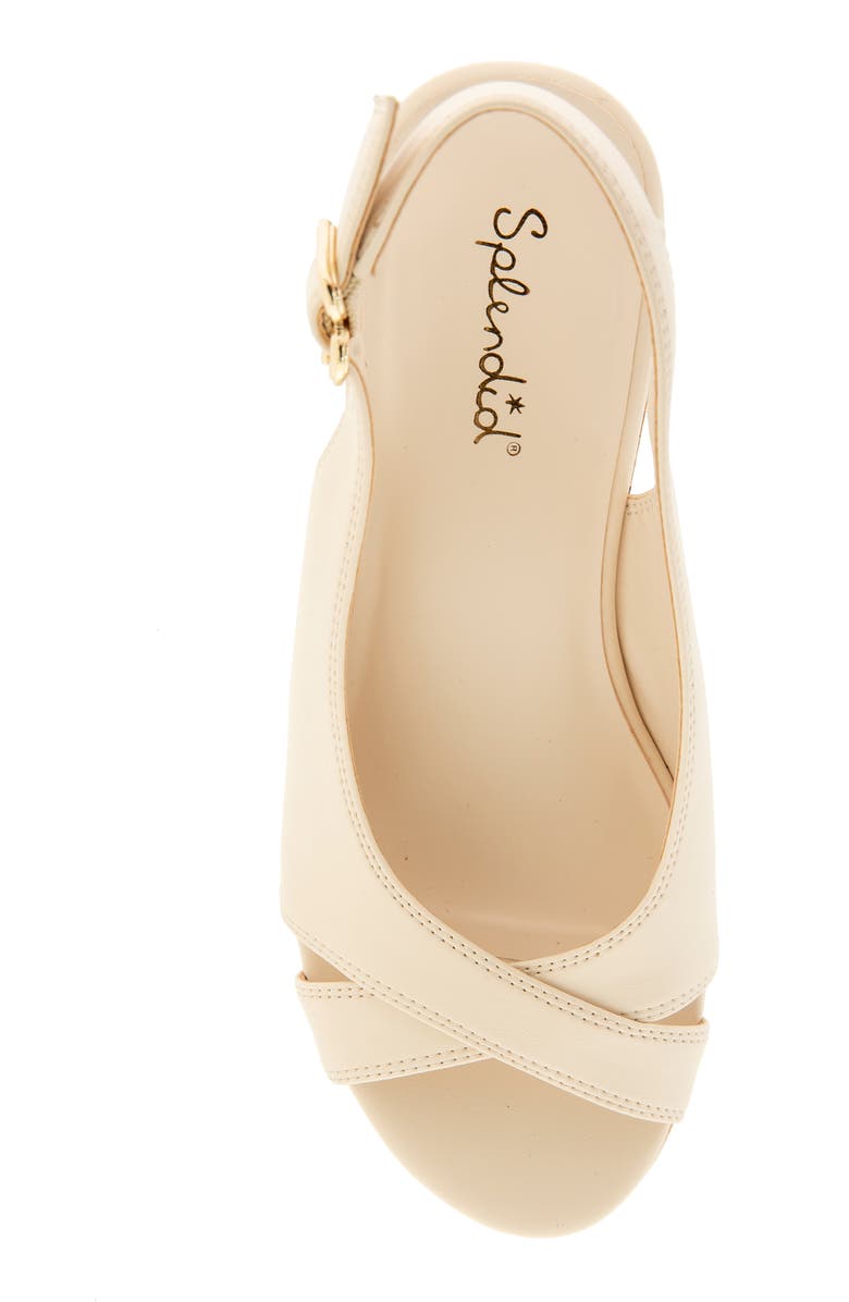 Splendid Mellow Platform Wedge Sandal, Alternate, color, Oat