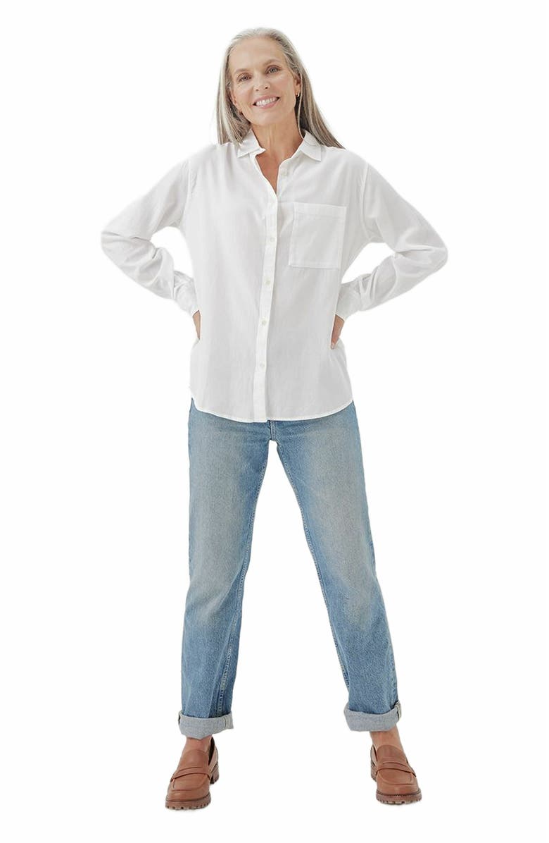 Pact Organic Cotton Sunset Lightweight Cotton Classic Shirt, Alternate, color, 