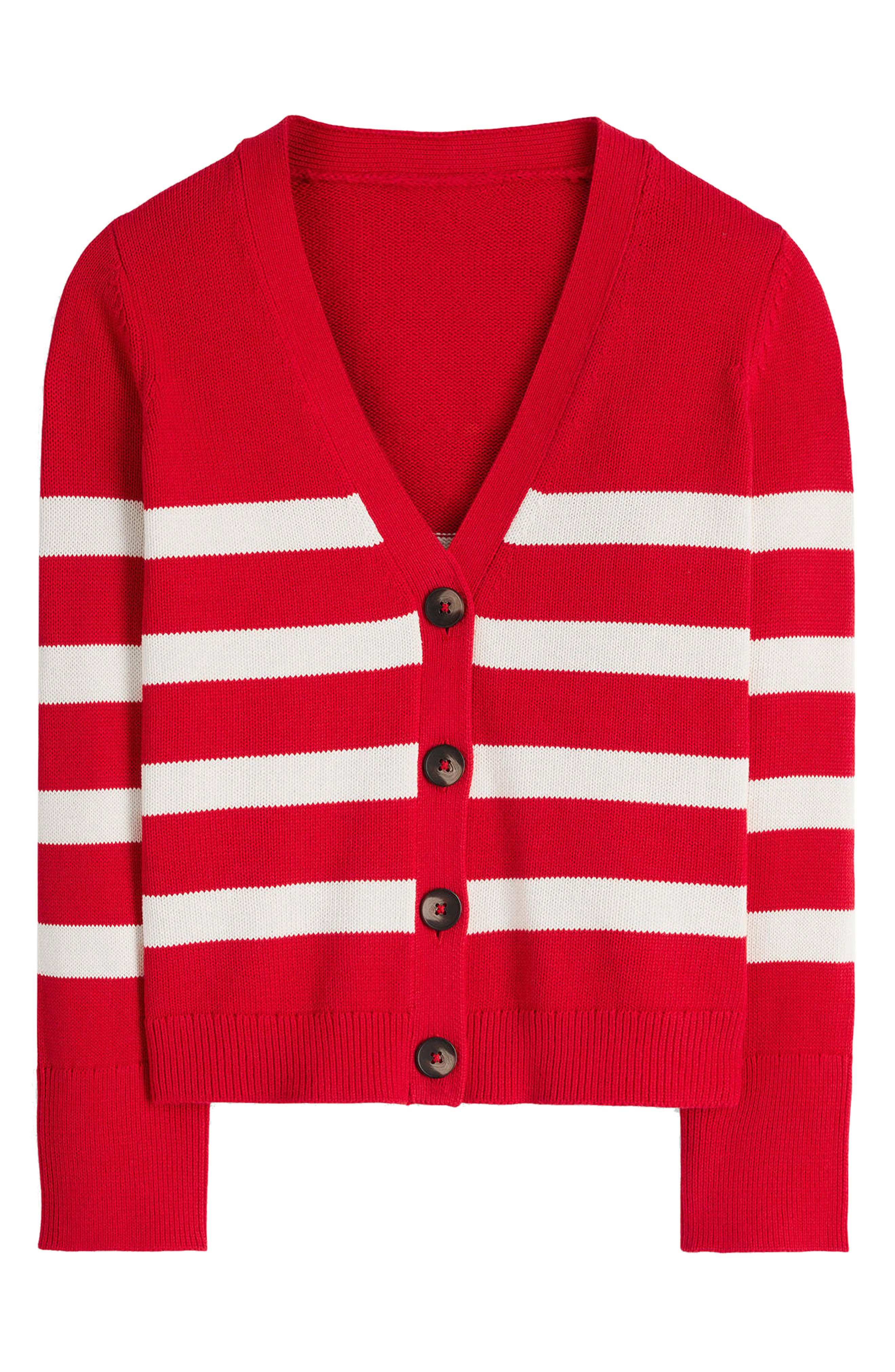 selected MERIDA RED, IVORY STRIPE