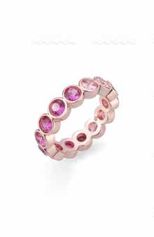 Covet Bezel Set Pink CZ Ring