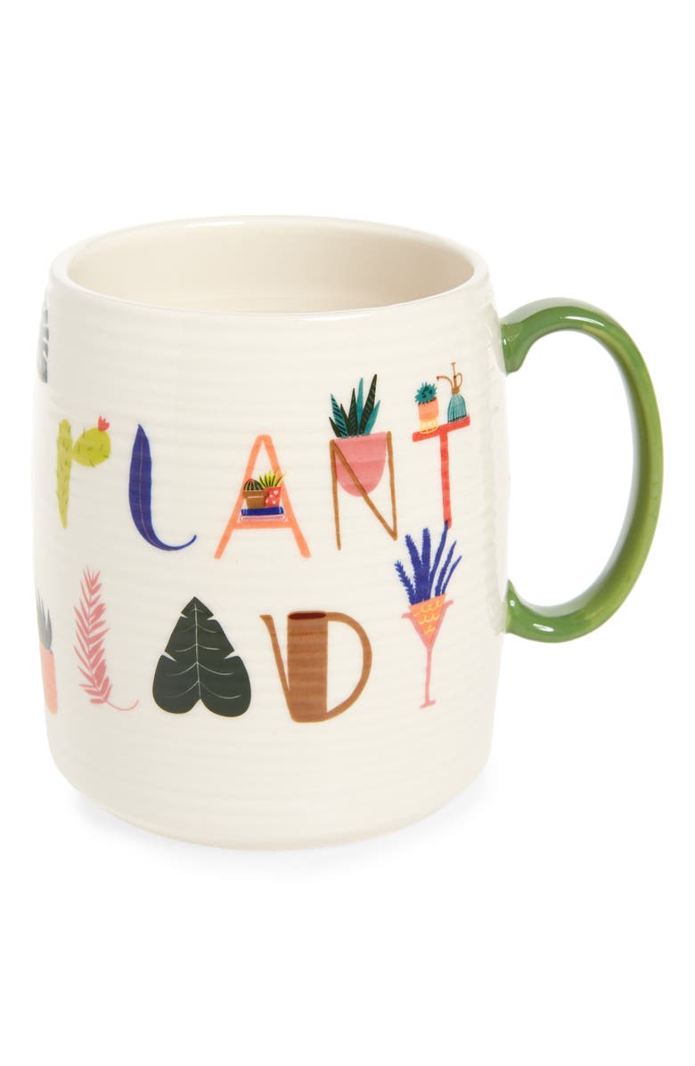 Anthropologie Home Black Lamb Studio Plant Lady Mug, Main, color,