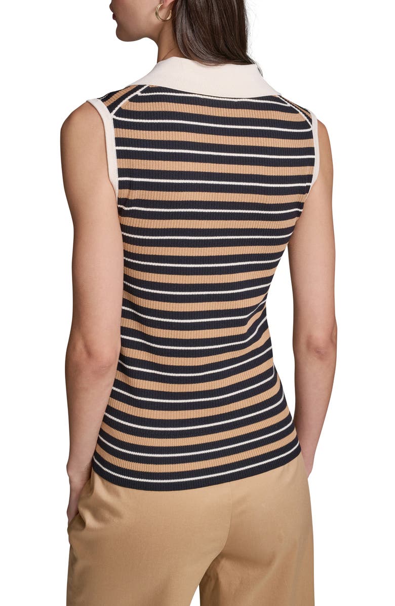 KARL LAGERFELD PARIS Stripe Rib Vest, Alternate, color,