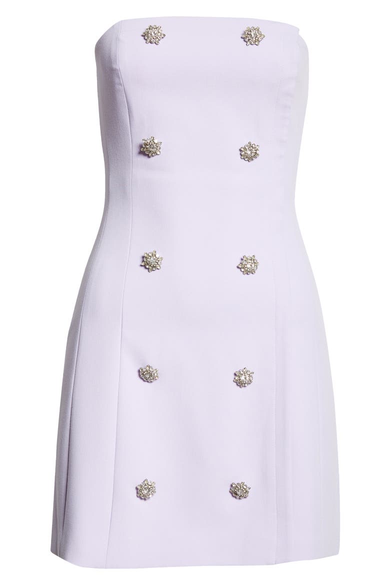 Felda Strapless Minidress, Alternate, color, PALE LILAC
