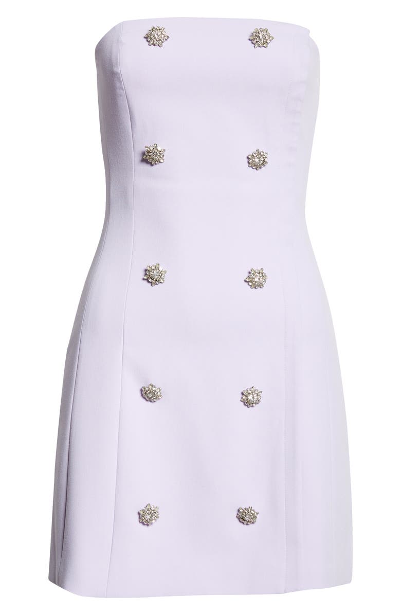 L'AGENCE Felda Strapless Minidress, Alternate, color, Pale Lilac