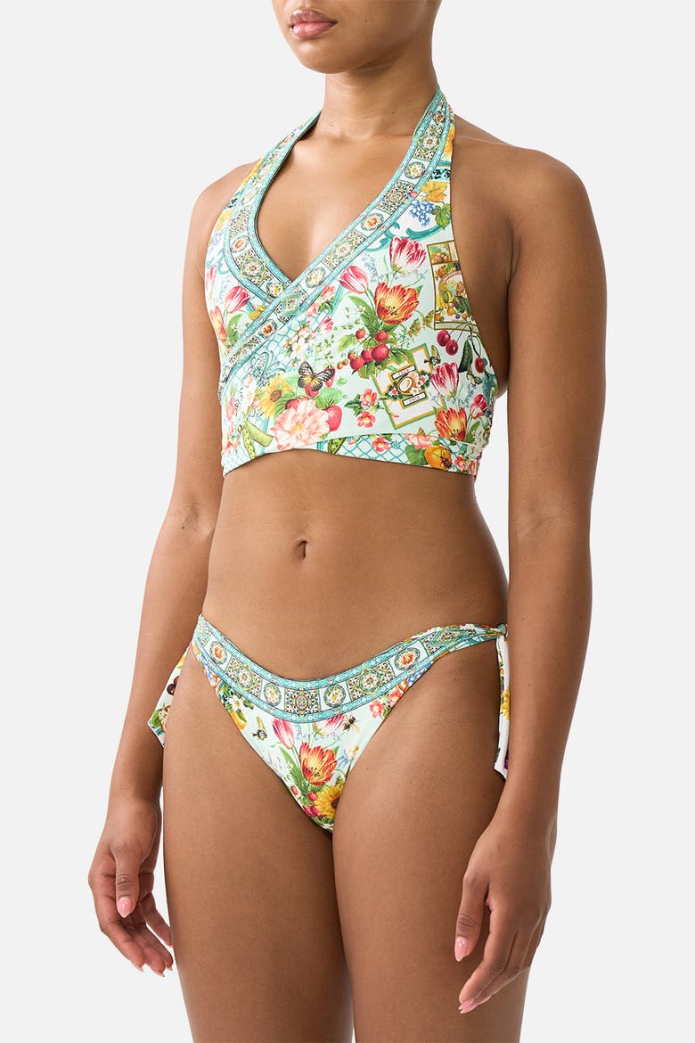 Reversible Multi Wear Tie Halter Bikini Set, Alternate, color, Magic Of The Mercado
