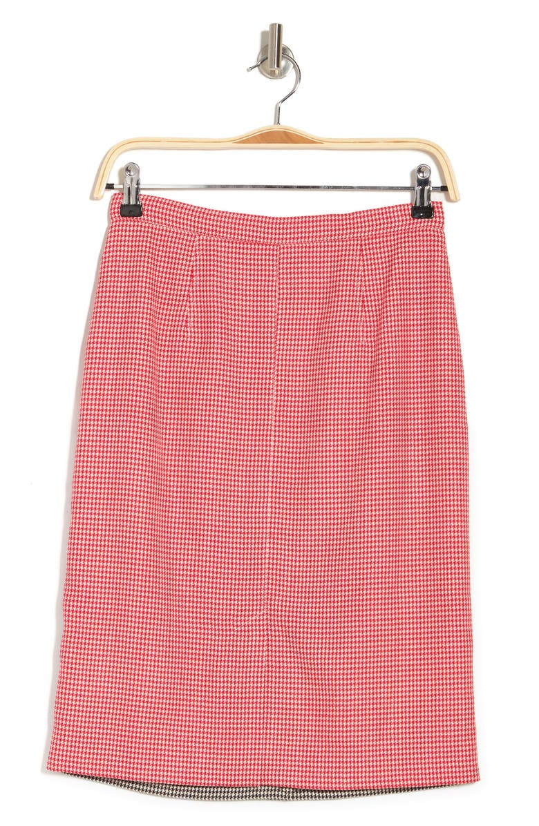Burberry Houndstooth Wool Skirt, Alternate, color, 