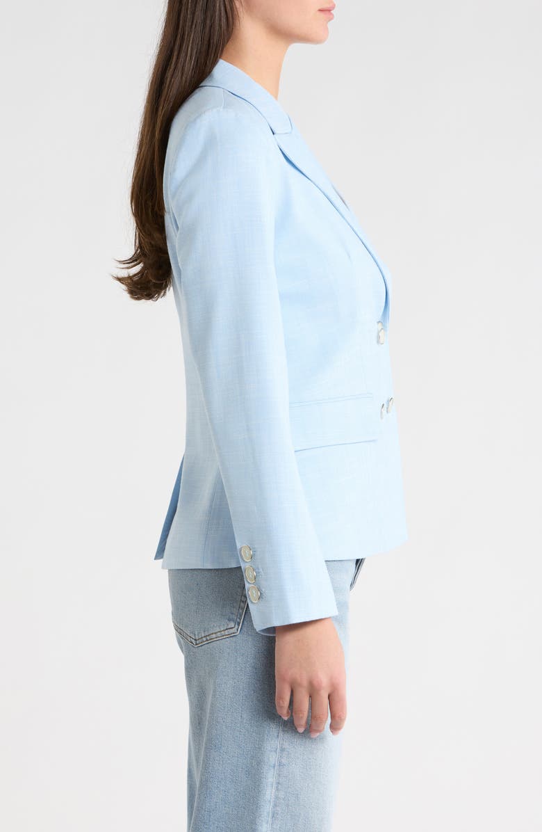 Vince Camuto Double Breasted Jacket, Alternate, color, Sky