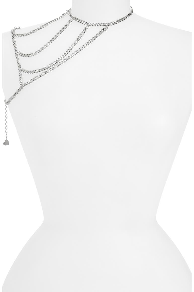 Chain On Ya Shoulder Body Jewelry, Main, color, SILVER