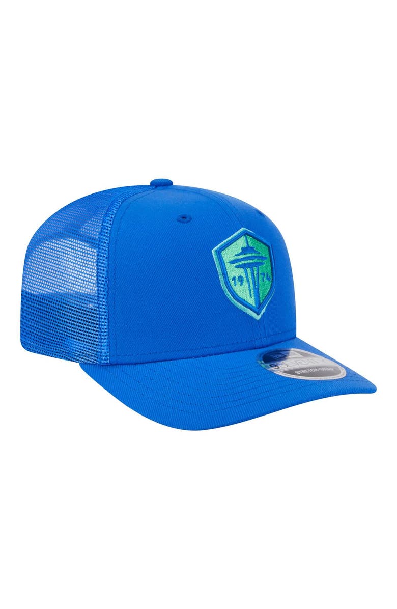 New Era Men's New Era Blue Seattle Sounders FC Jersey Hook 9SEVENTY Adjustable Hat, Alternate, color, Blue