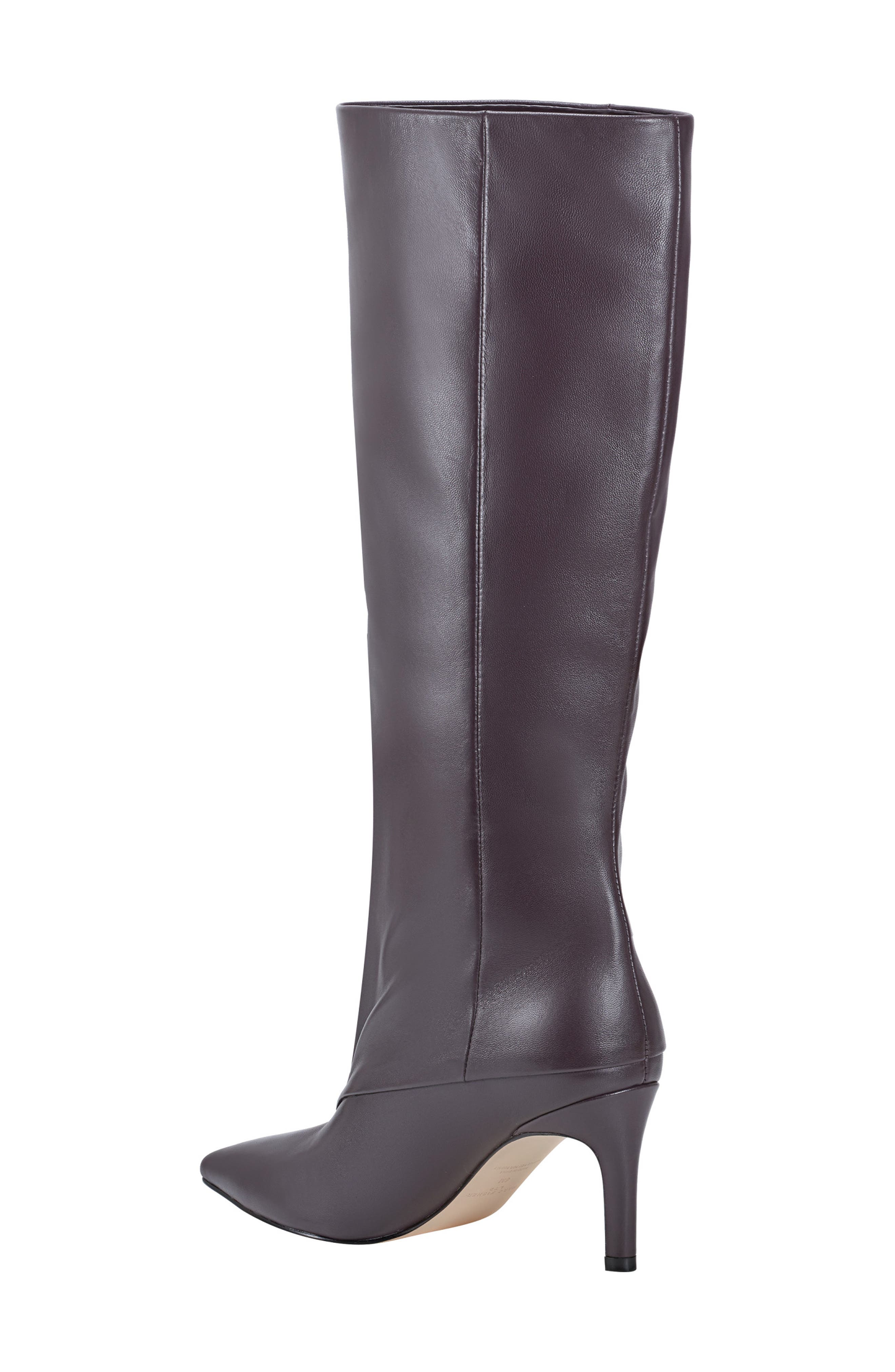 Marc Fisher LTD Gentle Pointed Toe Knee High Boot, Alternate, color, Dark Burgundy