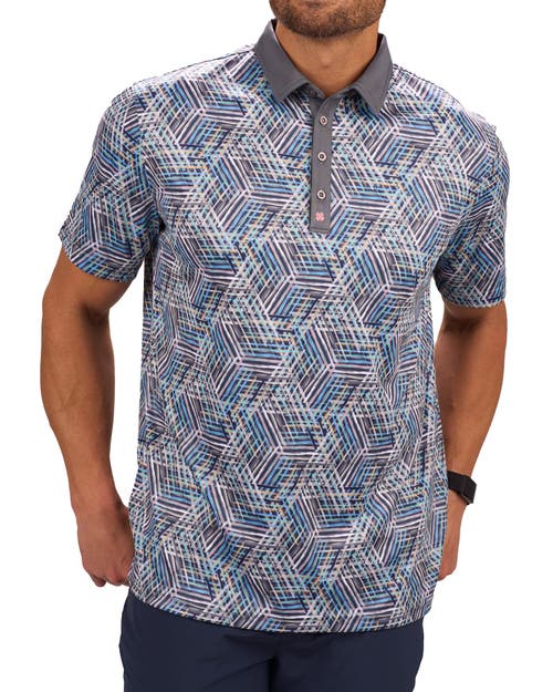Black Clover Lucky Lines Polo In Blue