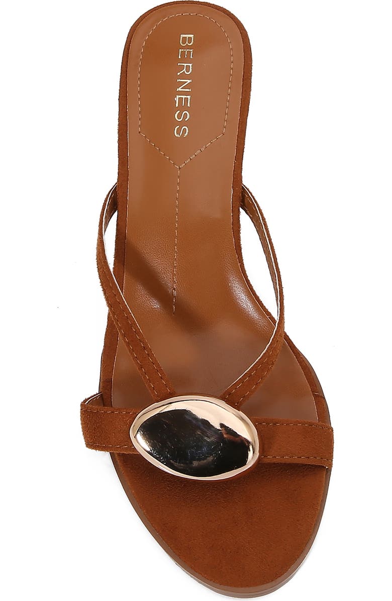 BERNESS Royalty Kitten Heel Sandal, Alternate, color, Camel