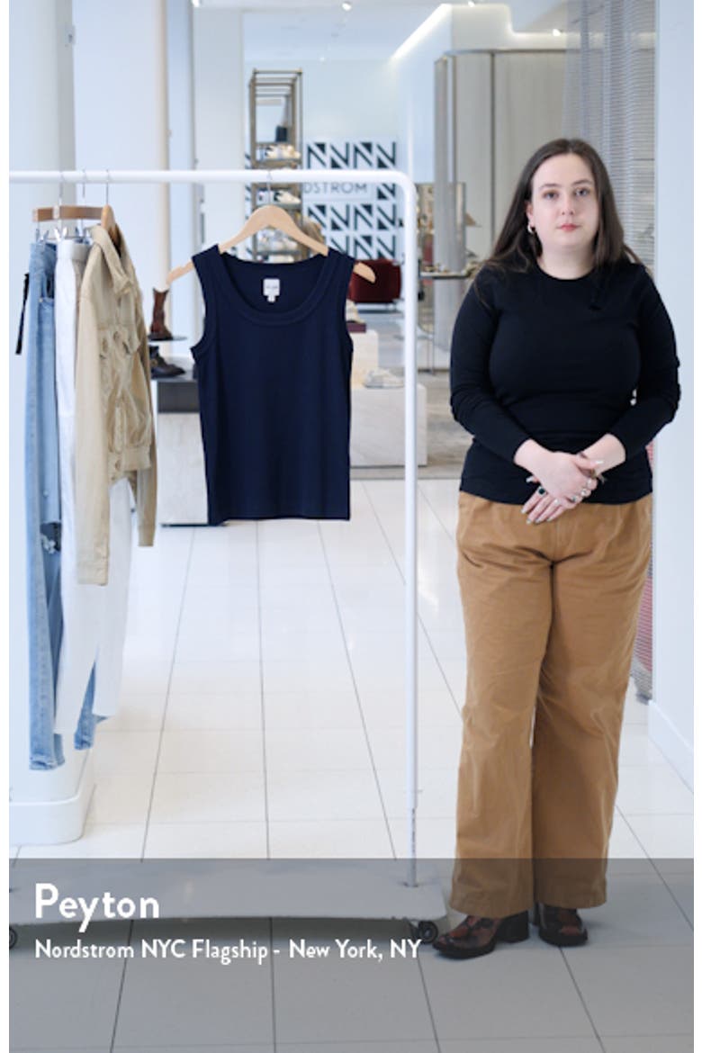 Perfect Knit Rib Scoop Neck Tank video