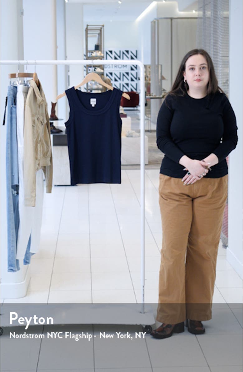 Perfect Knit Rib Scoop Neck Tank, sales video thumbnail