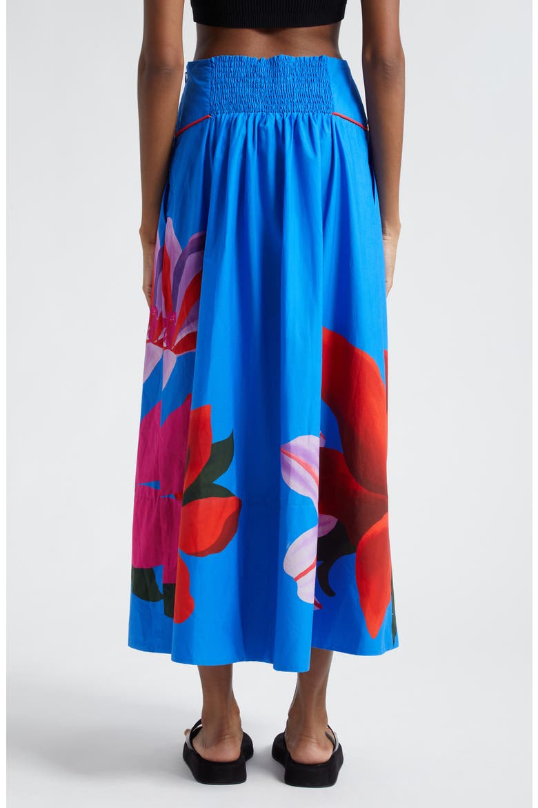Amazonia Floral Maxi Skirt, Alternate, color, WATERCOLOR FLORAL BLUE