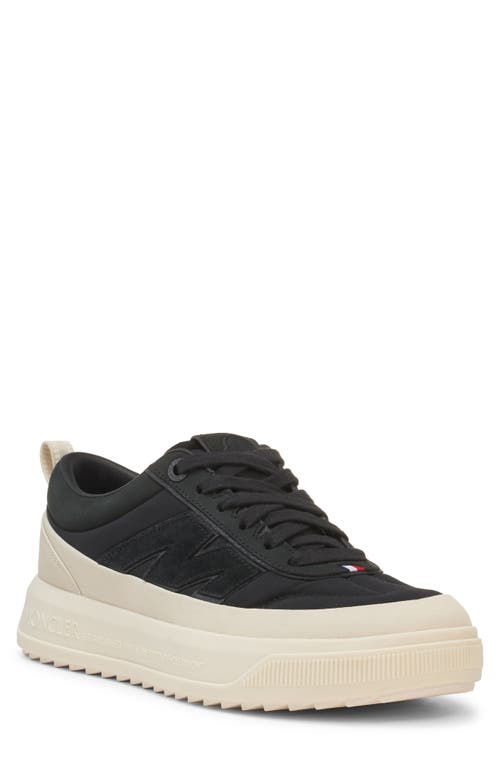 Moncler Monpulse Leather-trimmed Sneakers In Black