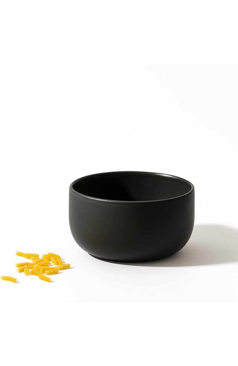 Gharyan Stoneware Youlha Serving Bowl, Alternate, color, Matte Black