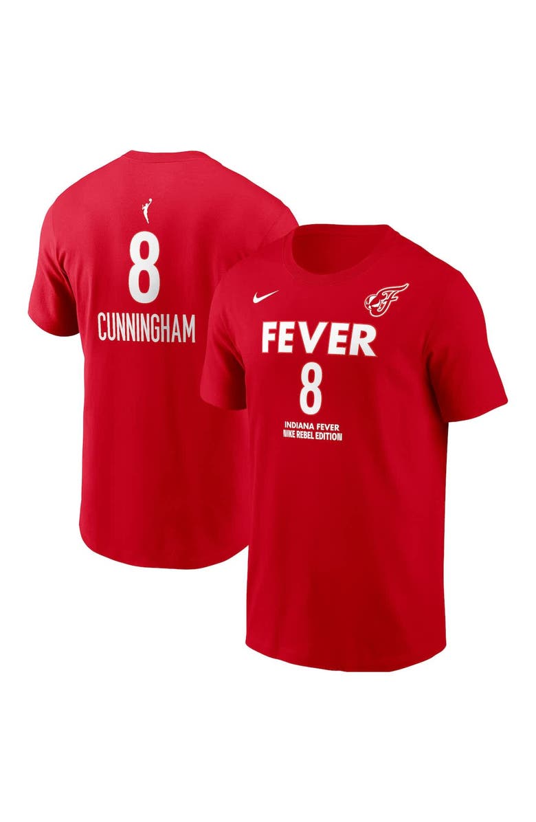 Nike Men's Nike Sophie Cunningham Red Indiana Fever Rebel Name & Number T-Shirt, Main, color, Red