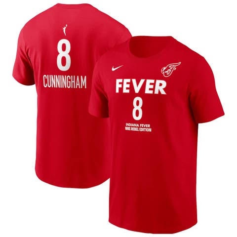 Men's Nike Sophie Cunningham Red Indiana Fever Rebel Name & Number T-Shirt