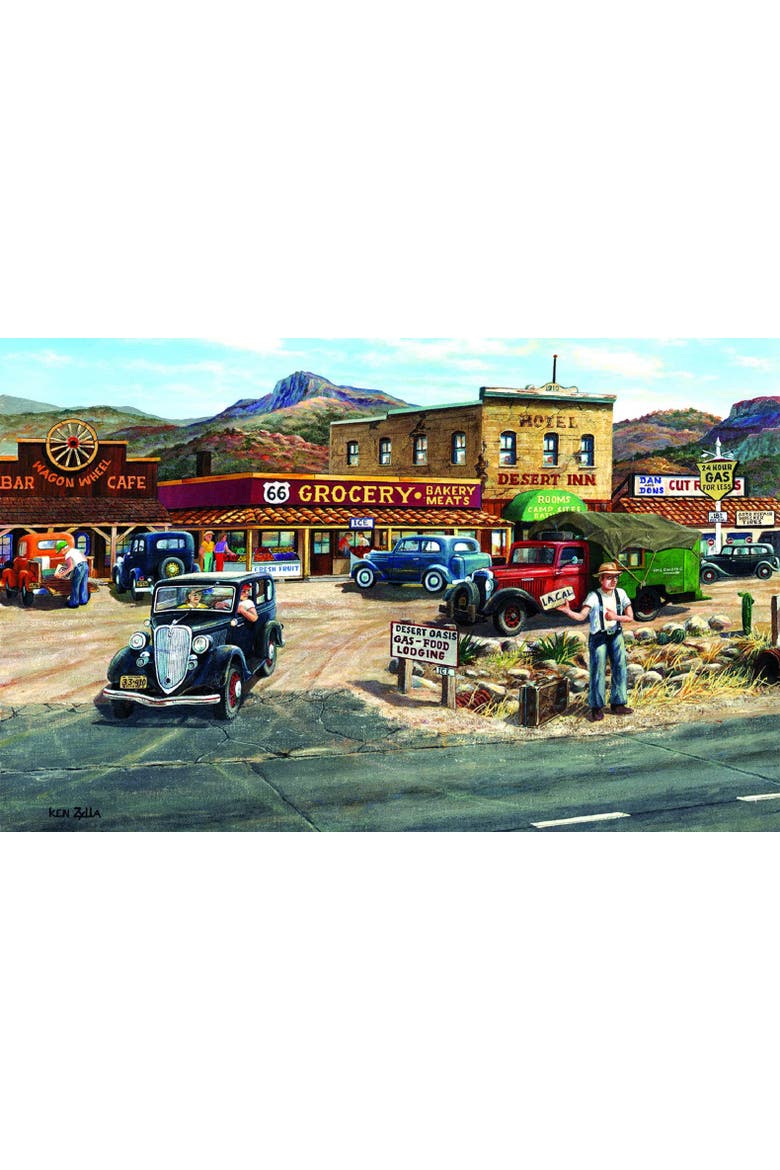 Memories of Route 66 300 piece Jigsaw Puzzle for Adults, Alternate, color, Multicolor
