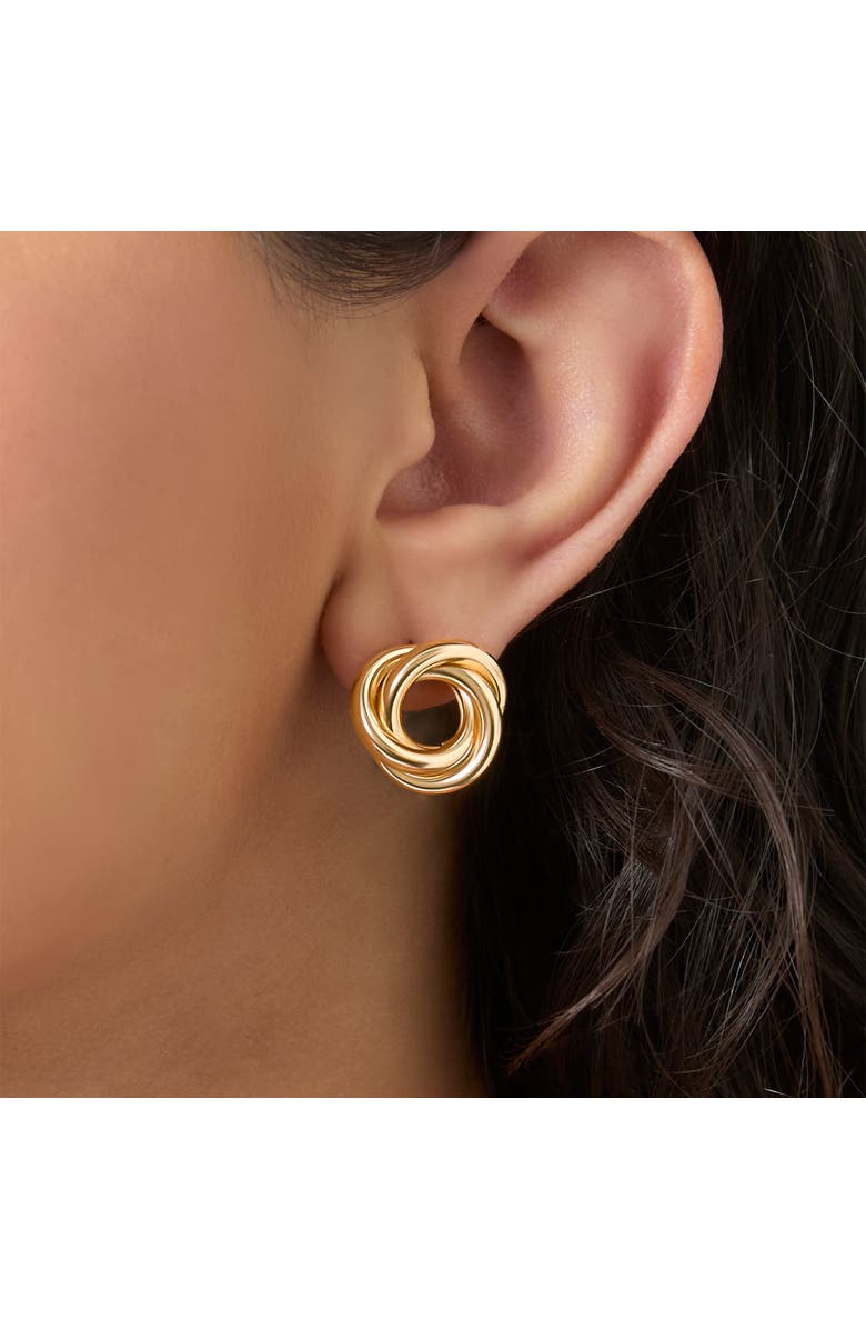 Jessica Simpson Mixed Shape Earring Set, Alternate, color, Gold