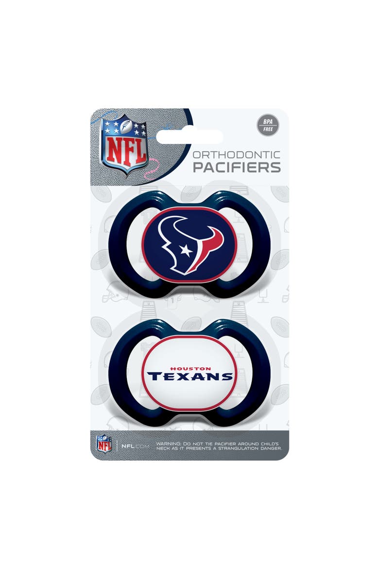 Houston Texans Pacifier 2-Pack, Alternate, color, Multicolor