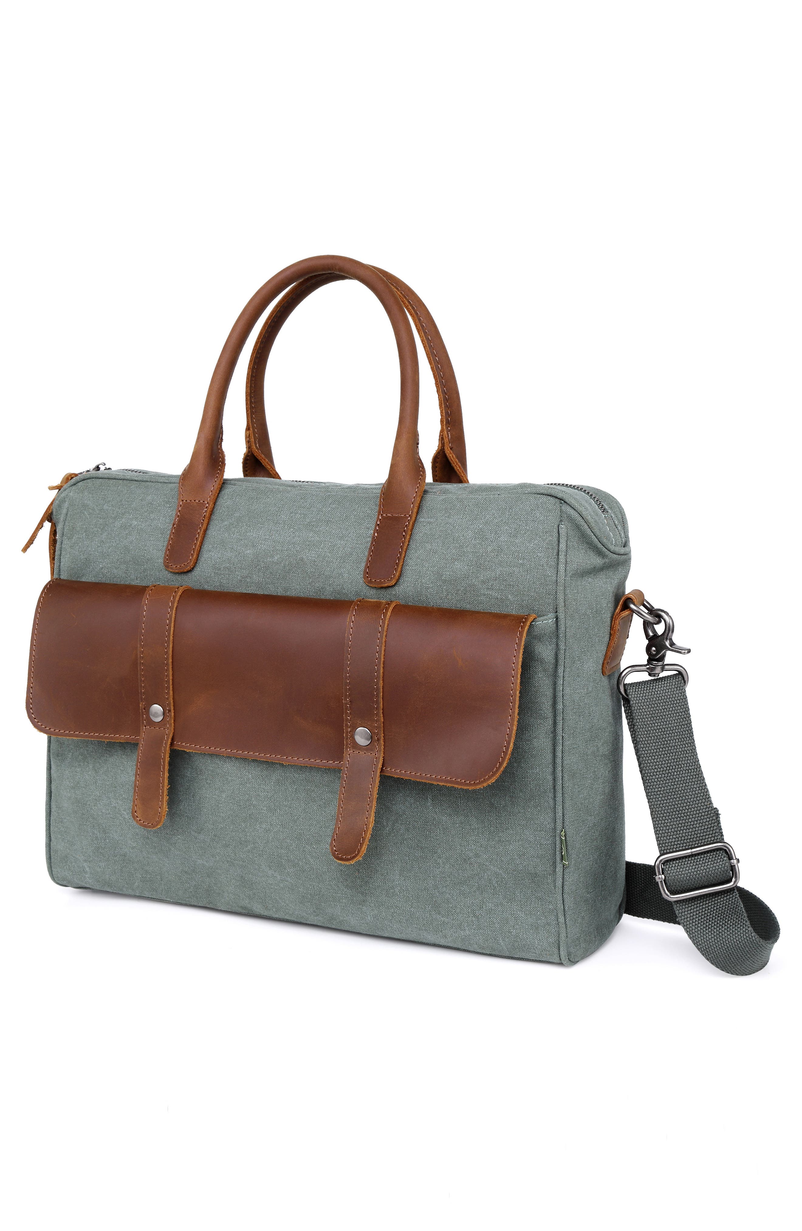 THE SAME DIRECTION Canvas Computer Briefcase, Alternate, color, 