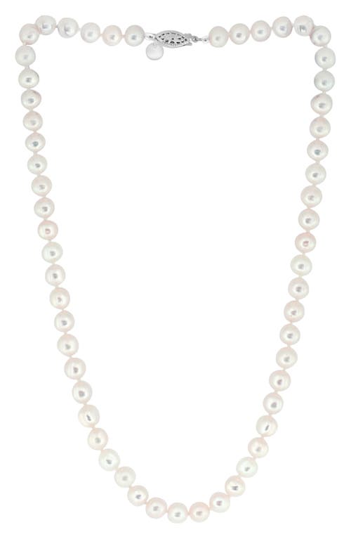 Effy Freshwater Pearl Necklace & Earrings Set In White