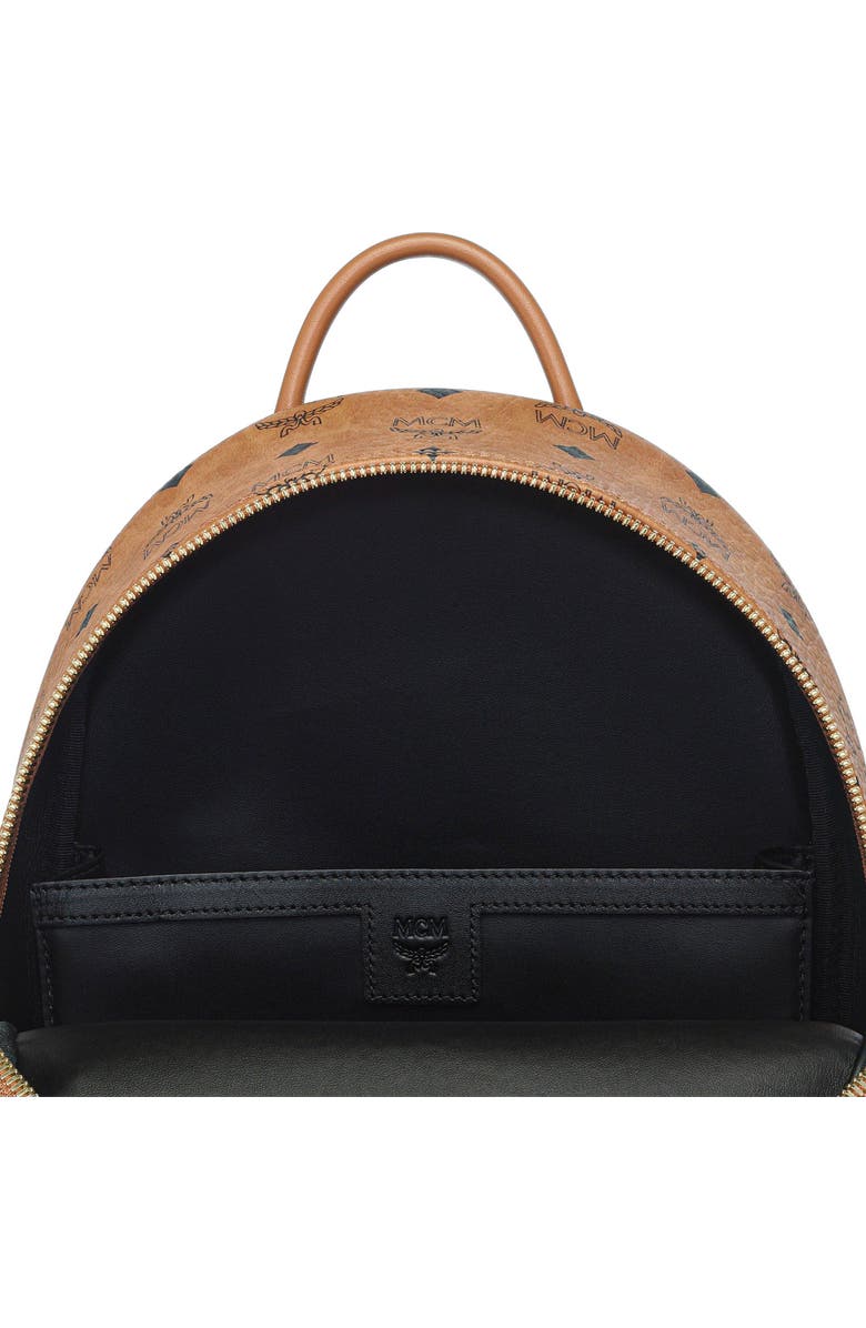 MCM Small Stark Backpack in Visetos, Alternate, color,