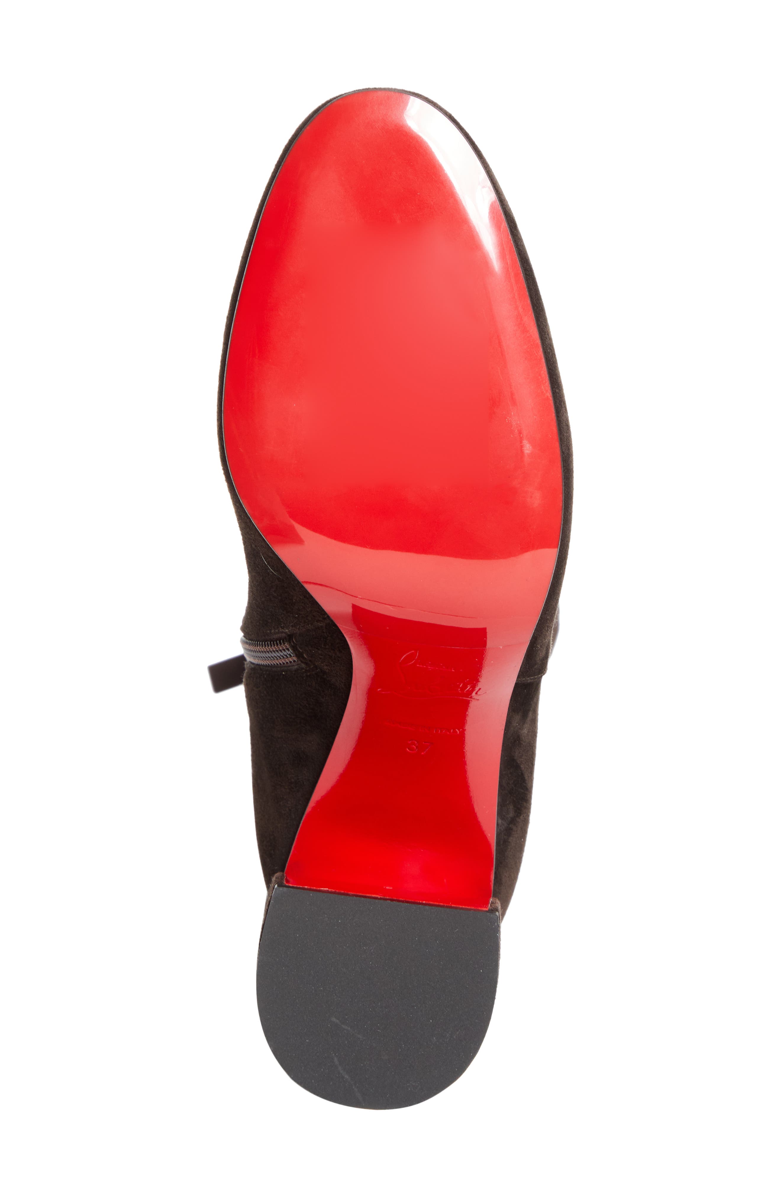 Christian Louboutin Jane Knee High Boot, Alternate, color, Cafe