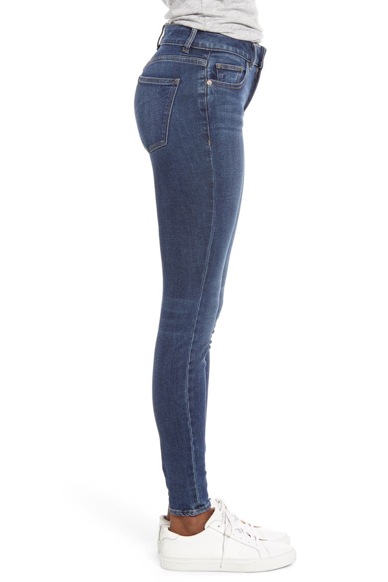 Instasculpt Emma Ankle Skinny Jeans, Alternate, color, BLAIR
