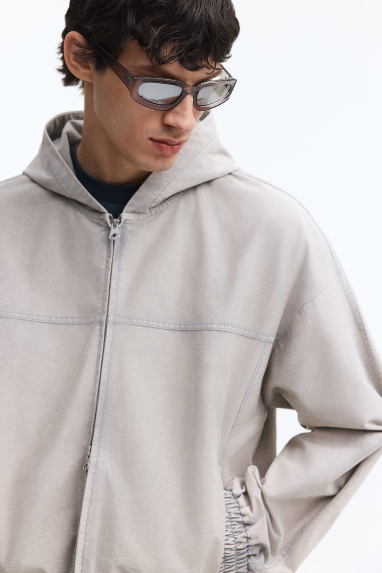 Hooded Jacket, Alternate, color, Light gray