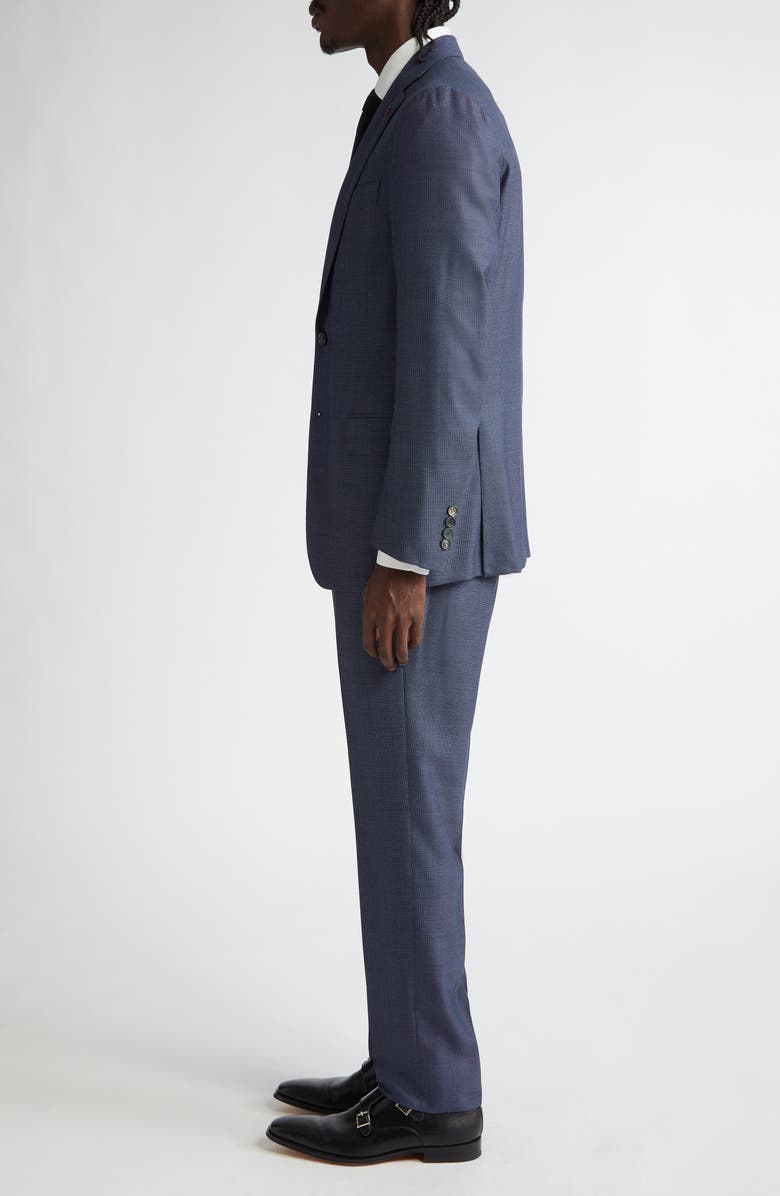 ISAIA Sanita Textured Wool Suit, Alternate, color, Medium Blue