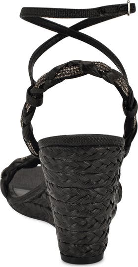 【NINE WEST】Nashy ウェッジ サンダル Nine West Nashy Ankle Strap Espadrille Wedge Sandal (Women